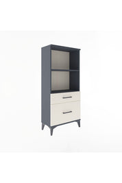 Arges Dolap 2 Raflı 2 Çekmeceli 60x30x134 Antrasit-Aytaşı