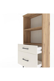 Arges Dolap 2 Raflı 2 Çekmeceli 60x30x134 Çam-Aytaşı