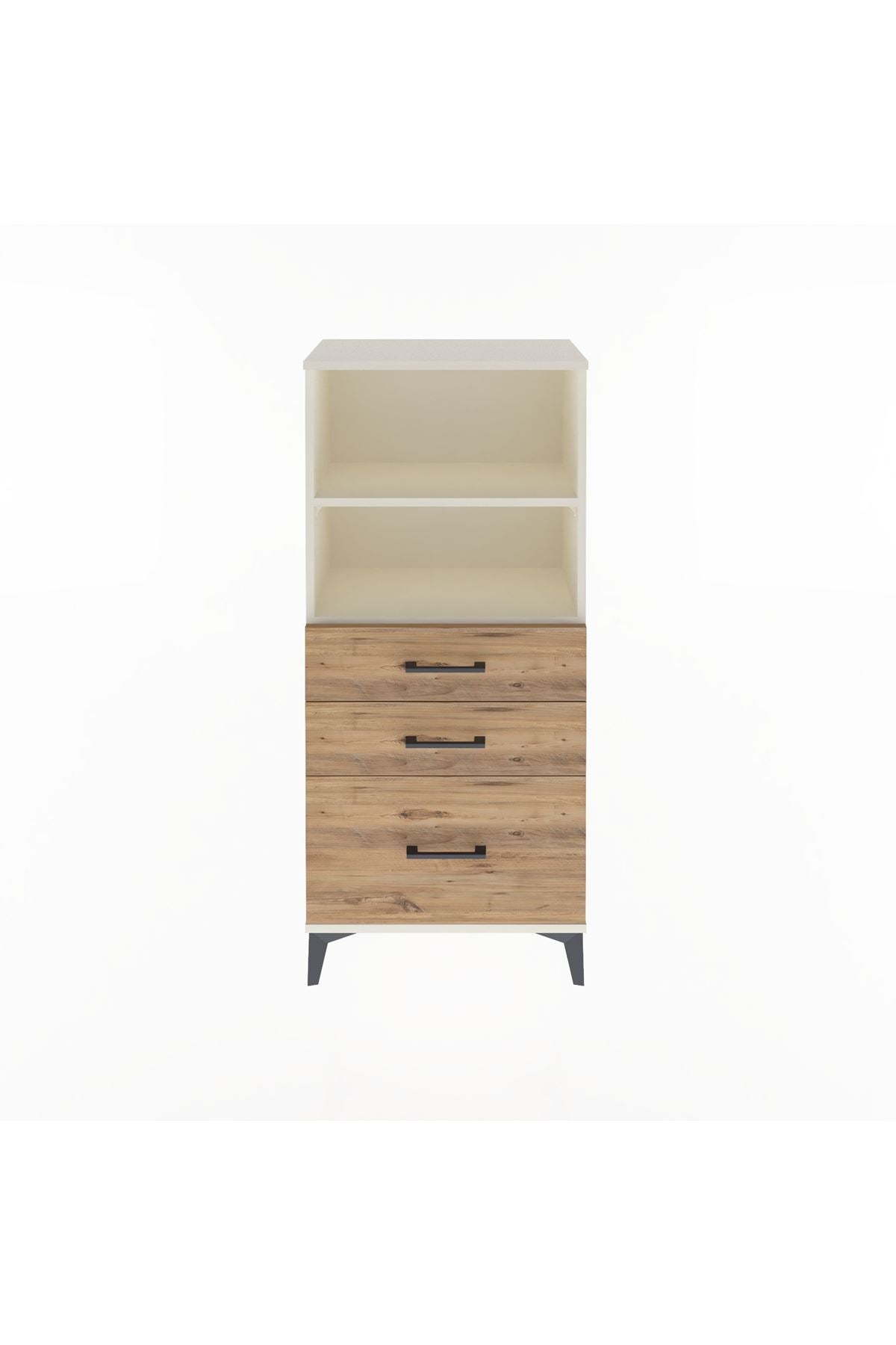 Arges Dolap 2 Raflı 3 Çekmeceli 60x30x134 Aytaşı-Çam
