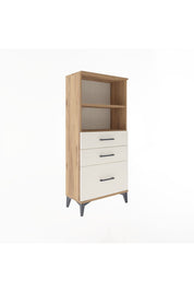 Arges Dolap 2 Raflı 3 Çekmeceli 60x30x134 Çam-Aytaşı