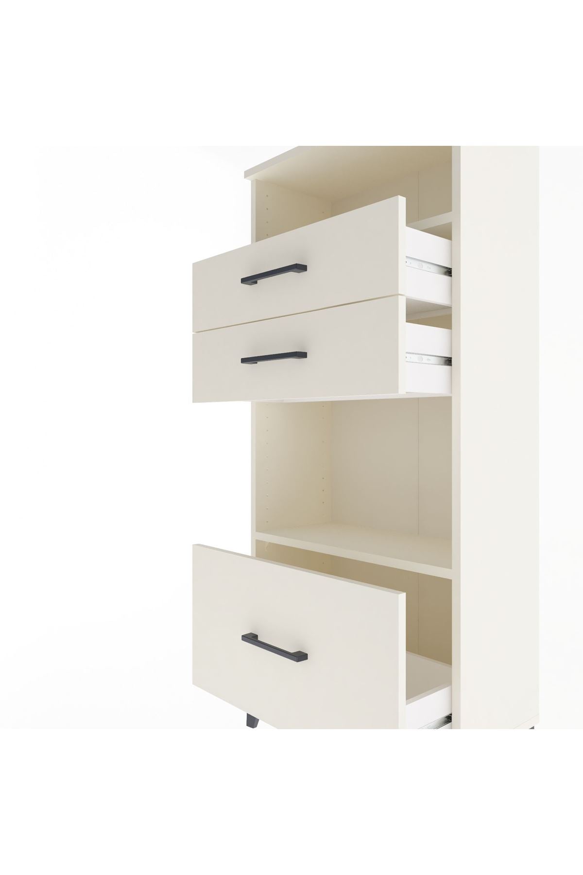 Arges Dolap 2 Raflı 3 Çekmeceli 60x30x134 Aytaşı-Aytaşı