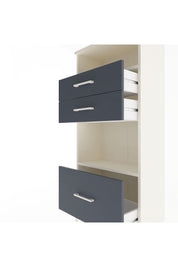 Arges Dolap 2 Raflı 3 Çekmeceli 60x30x134 Aytaşı-Antrasit