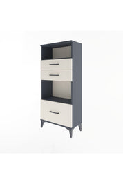 Arges Dolap 2 Raflı 3 Çekmeceli 60x30x134 Antrasit-Aytaşı