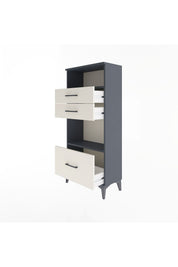 Arges Dolap 2 Raflı 3 Çekmeceli 60x30x134 Antrasit-Aytaşı