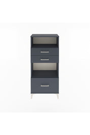 Arges Dolap 2 Raflı 3 Çekmeceli 60x30x134 Antrasit-Antrasit