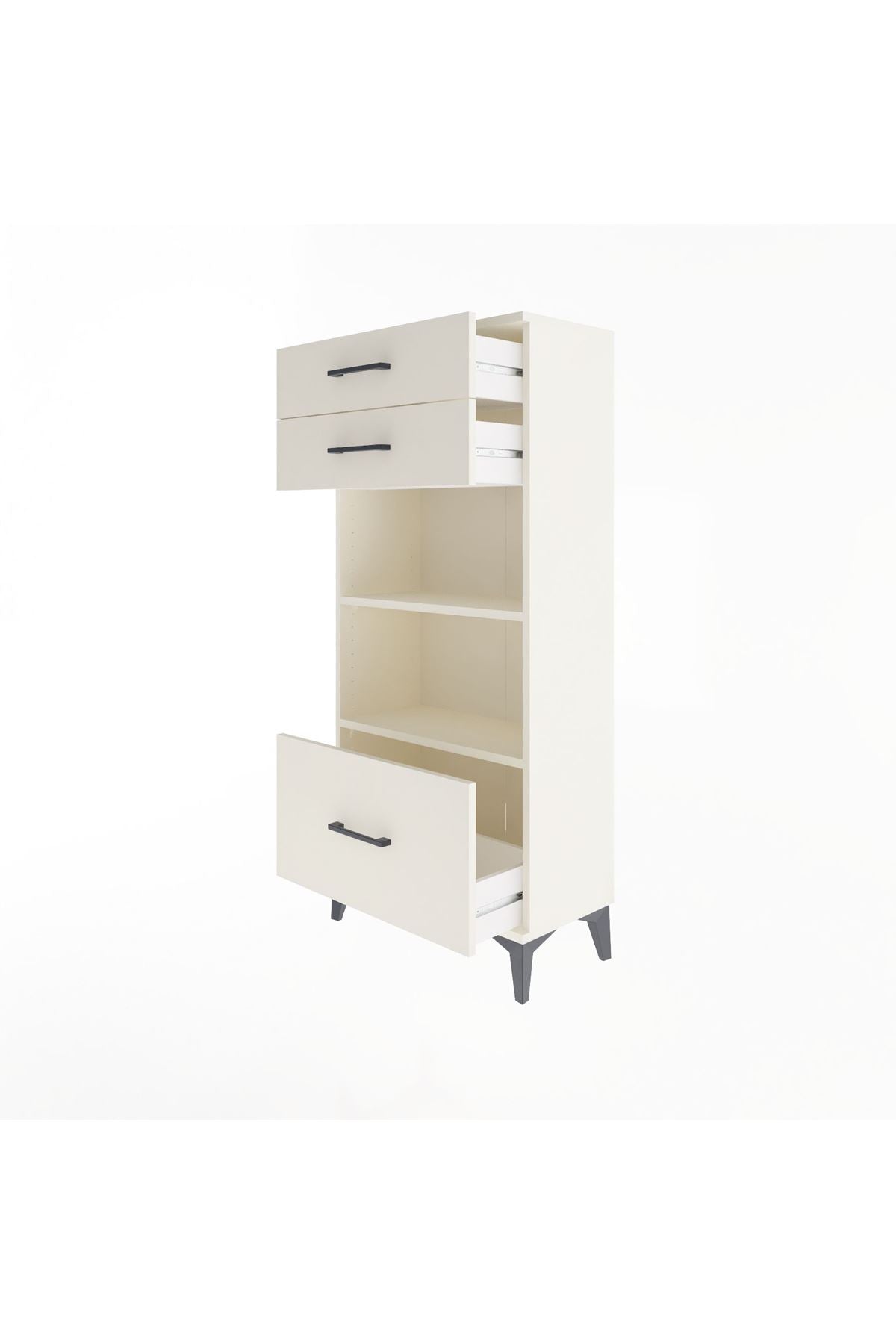 Arges Dolap 2 Raflı 3 Çekmeceli 60x30x134 Aytaşı-Aytaşı