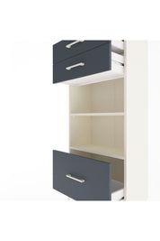 Arges Dolap 2 Raflı 3 Çekmeceli 60x30x134 Aytaşı-Antrasit