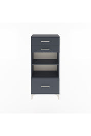 Arges Dolap 2 Raflı 3 Çekmeceli 60x30x134 Antrasit-Antrasit