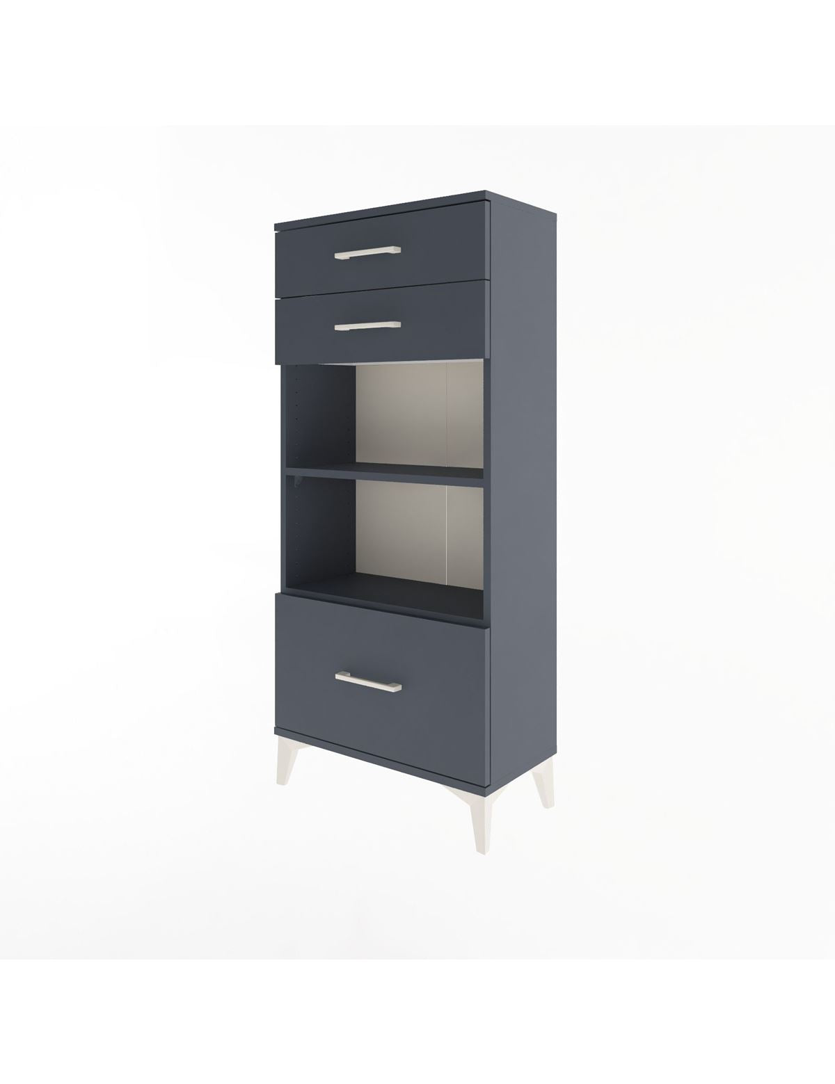 Arges Dolap 2 Raflı 3 Çekmeceli 60x30x134 - S17M008V5A
