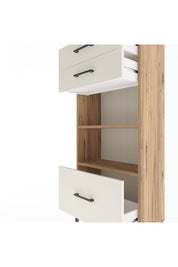 Arges Dolap 2 Raflı 3 Çekmeceli 60x30x134 Çam-Aytaşı
