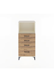 Arges Dolap Tek Raflı 4 Çekmeceli 60x30x134 Aytaşı-Çam