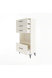 Arges Dolap Tek Raflı 4 Çekmeceli 60x30x134 Aytaşı-Aytaşı