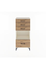 Arges Dolap Tek Raflı 4 Çekmeceli 60x30x134 Aytaşı-Çam