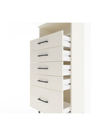 Arges Dolap Tek Raflı 5 Çekmeceli 60x30x134 Aytaşı-Aytaşı