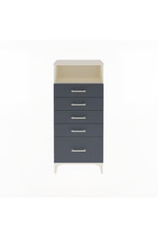 Arges Dolap Tek Raflı 5 Çekmeceli 60x30x134 Aytaşı-Antrasit