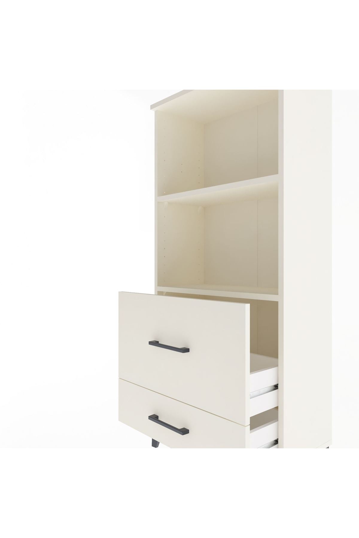 Arges Dolap 2 Raflı 2 Çekmeceli 60x30x134 Aytaşı-Aytaşı