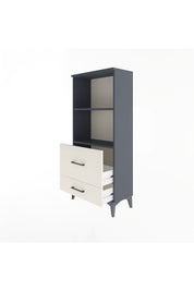 Arges Dolap 2 Raflı 2 Çekmeceli 60x30x134 Antrasit-Aytaşı
