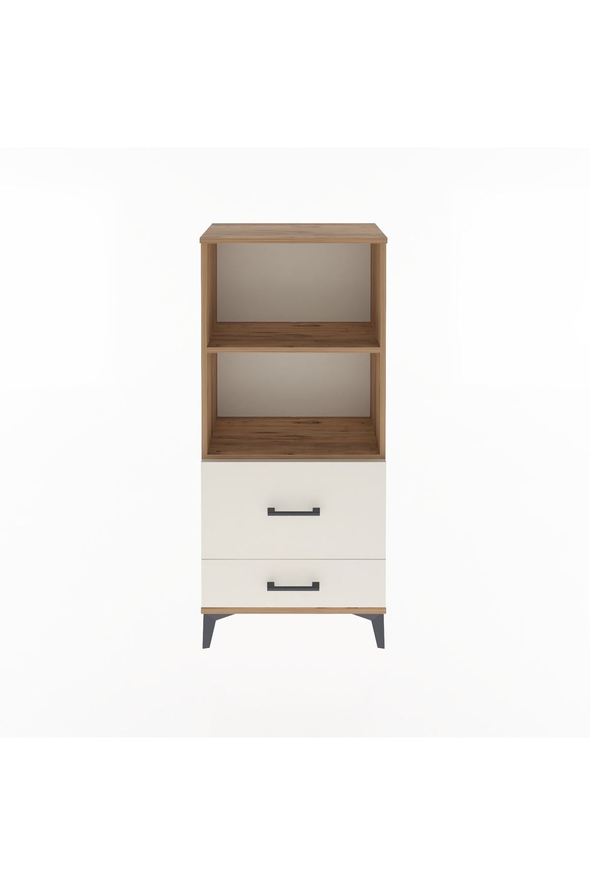 Arges Dolap 2 Raflı 2 Çekmeceli 60x30x134 Çam-Aytaşı
