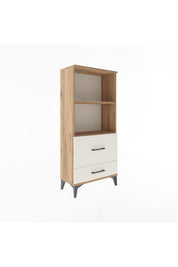 Arges Dolap 2 Raflı 2 Çekmeceli 60x30x134 Çam-Aytaşı