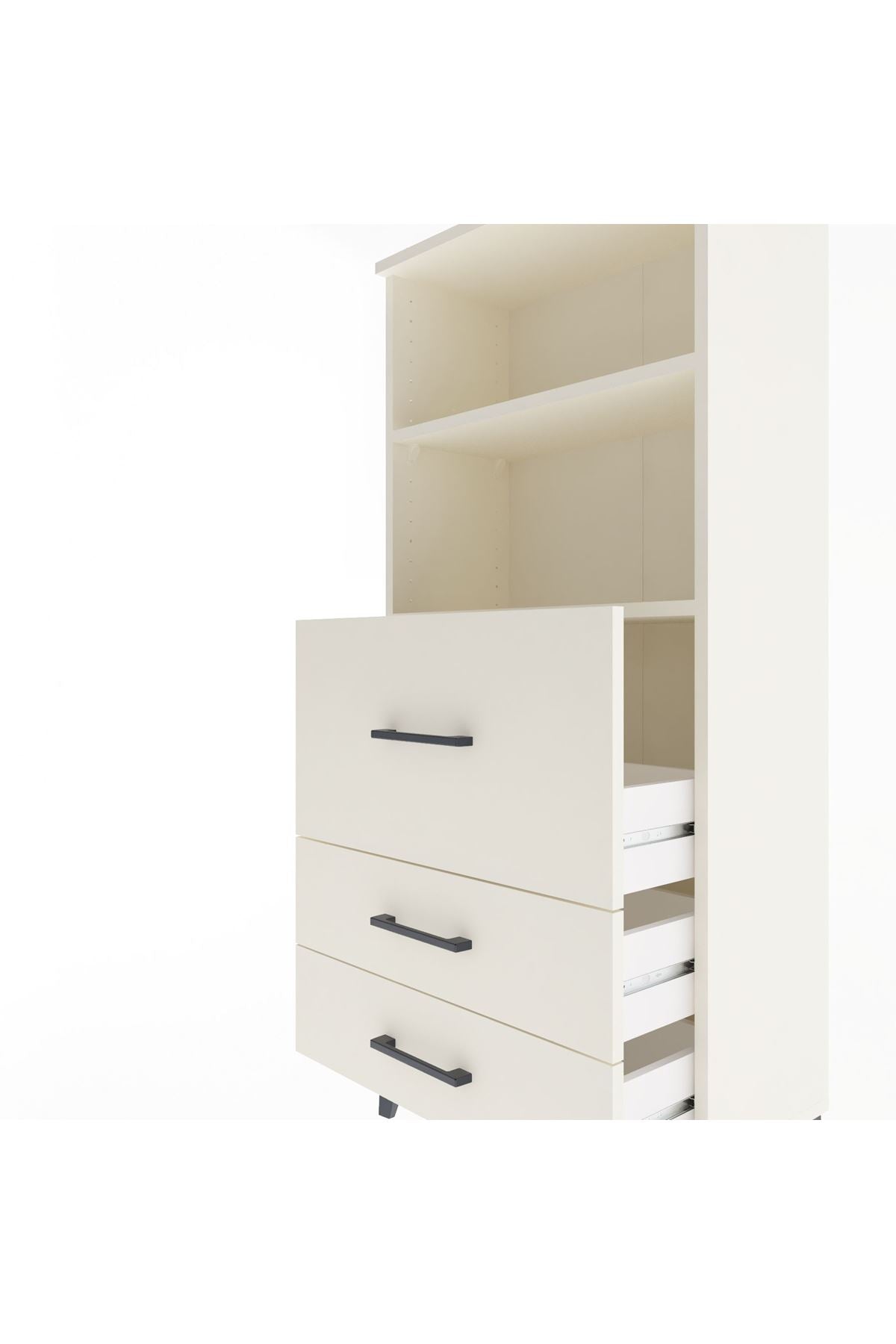 Arges Dolap 2 Raflı 3 Çekmeceli 60x30x134 Aytaşı-Aytaşı