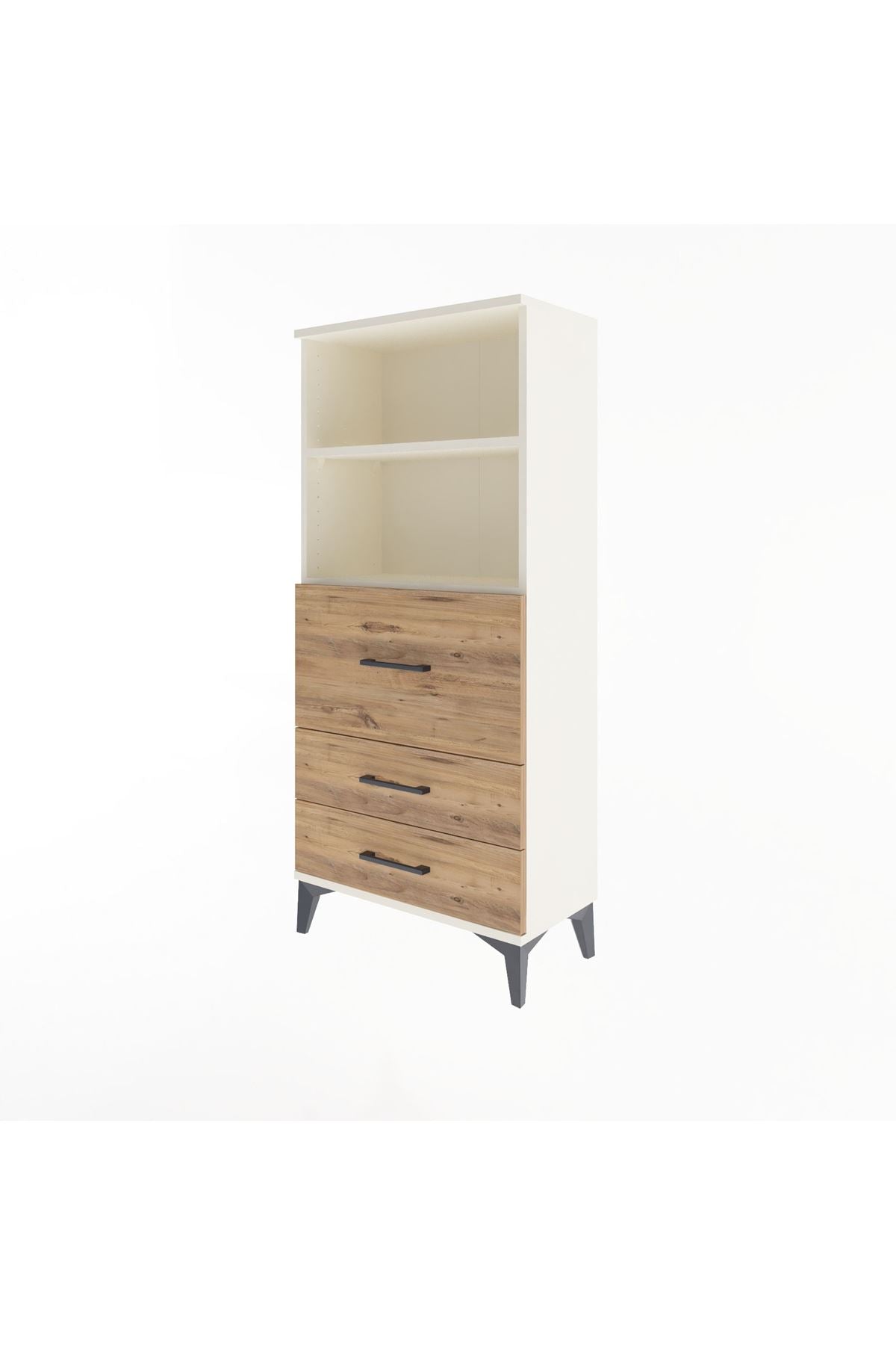 Arges Dolap 2 Raflı 3 Çekmeceli 60x30x134 Aytaşı-Çam