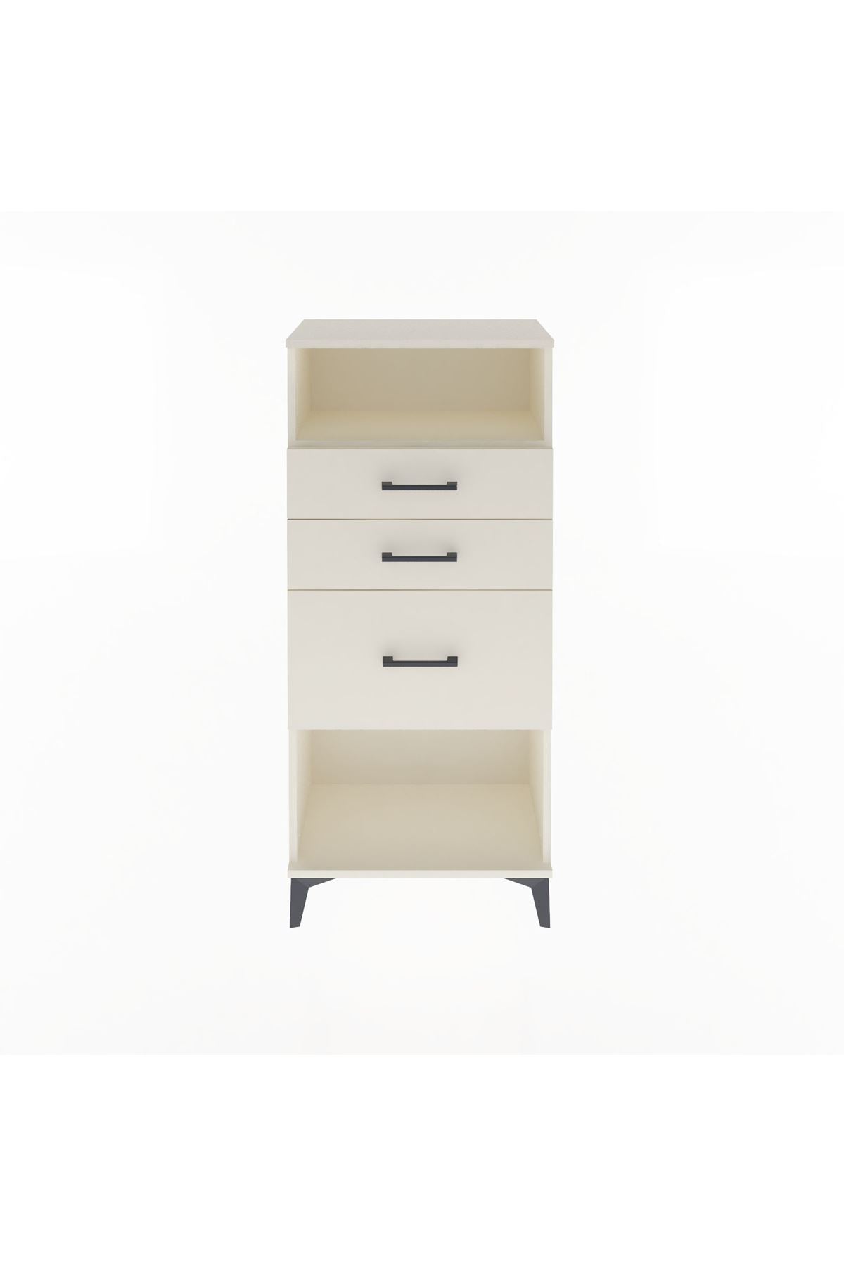 Arges Dolap Tek Raflı 3 Çekmeceli 60x30x134 Aytaşı-Aytaşı