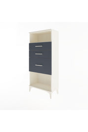 Arges Dolap Tek Raflı 3 Çekmeceli 60x30x134 Aytaşı-Antrasit