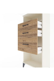 Arges Dolap Tek Raflı 3 Çekmeceli 60x30x134 Aytaşı-Çam
