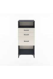 Arges Dolap Tek Raflı 3 Çekmeceli 60x30x134 Antrasit-Aytaşı