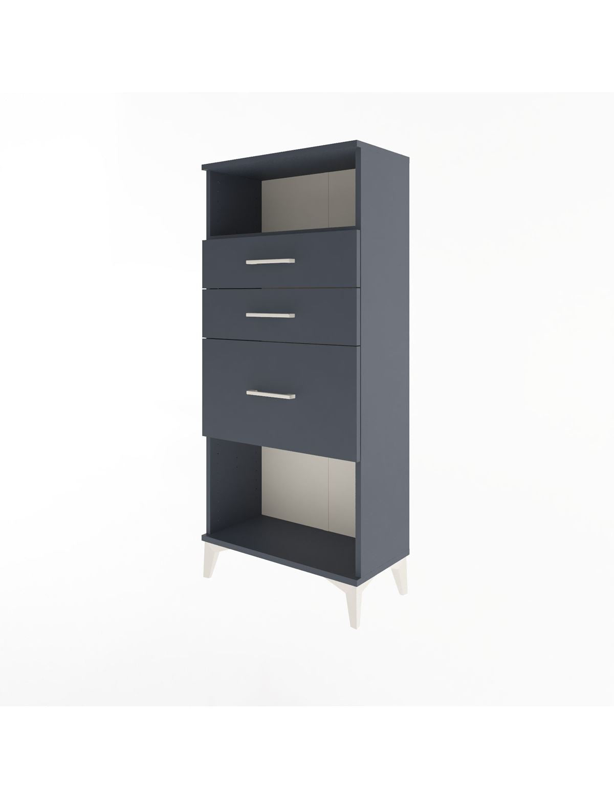 Arges Dolap Tek Raflı 3 Çekmeceli 60x30x134 - S17M015V5A
