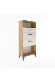 Arges Dolap Tek Raflı 3 Çekmeceli 60x30x134 Çam-Aytaşı