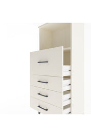 Arges Dolap Tek Raflı 4 Çekmeceli 60x30x134 Aytaşı-Aytaşı