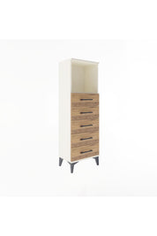 Arges Dolap Tek Raflı 5 Çekmeceli 44x30x134 Aytaşı-Çam