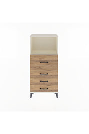 Arges Dolap Tek Raflı 4 Çekmeceli 60x30x134 Aytaşı-Çam