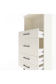 Arges Dolap Tek Raflı 4 Çekmeceli 60x30x134 Aytaşı-Aytaşı