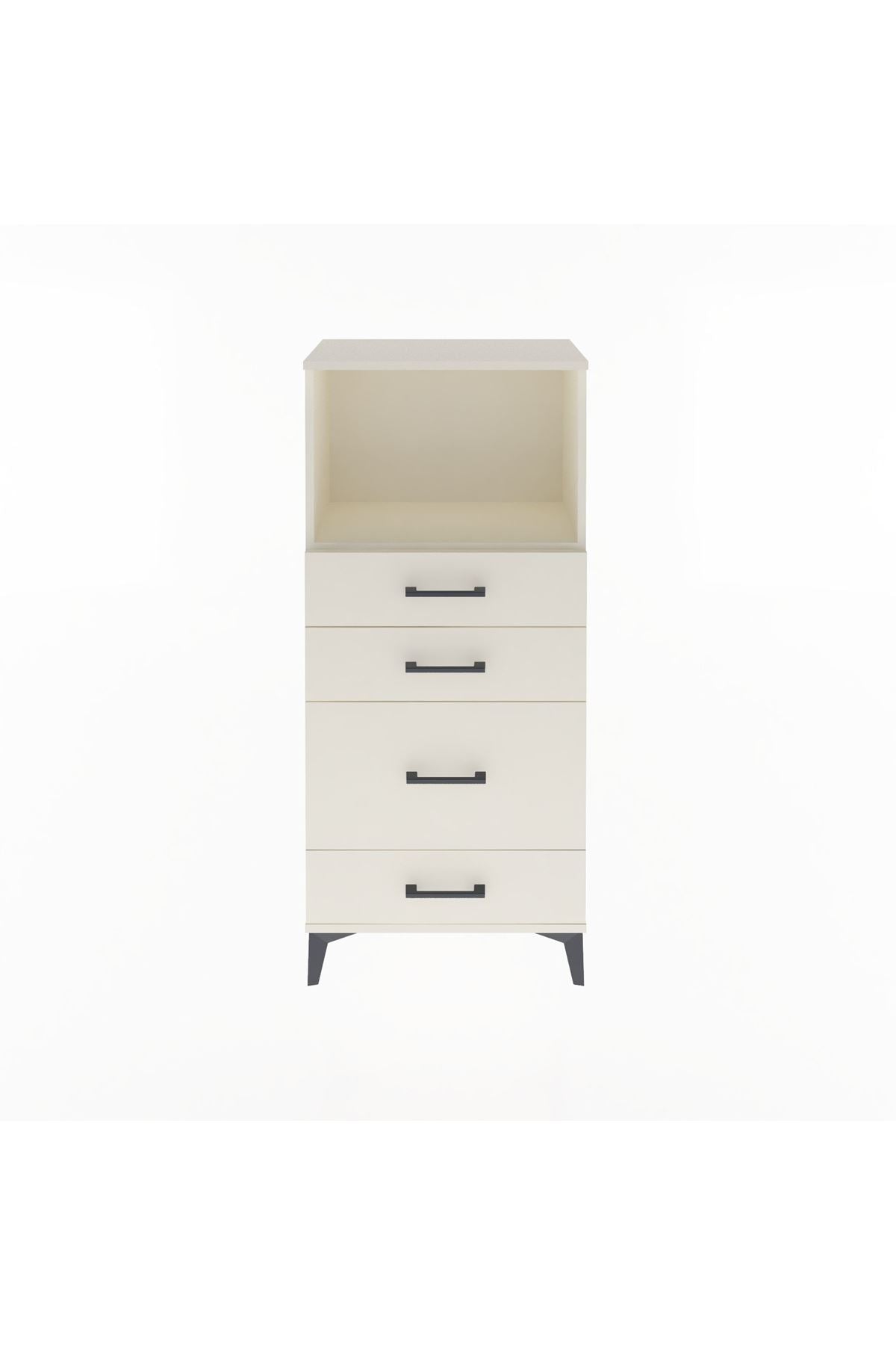 Arges Dolap Tek Raflı 4 Çekmeceli 60x30x134 Aytaşı-Aytaşı