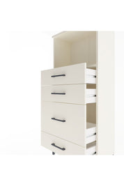 Arges Dolap Tek Raflı 4 Çekmeceli 60x30x134 Aytaşı-Aytaşı