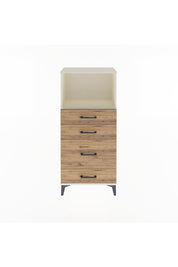 Arges Dolap Tek Raflı 4 Çekmeceli 60x30x134 Aytaşı-Çam