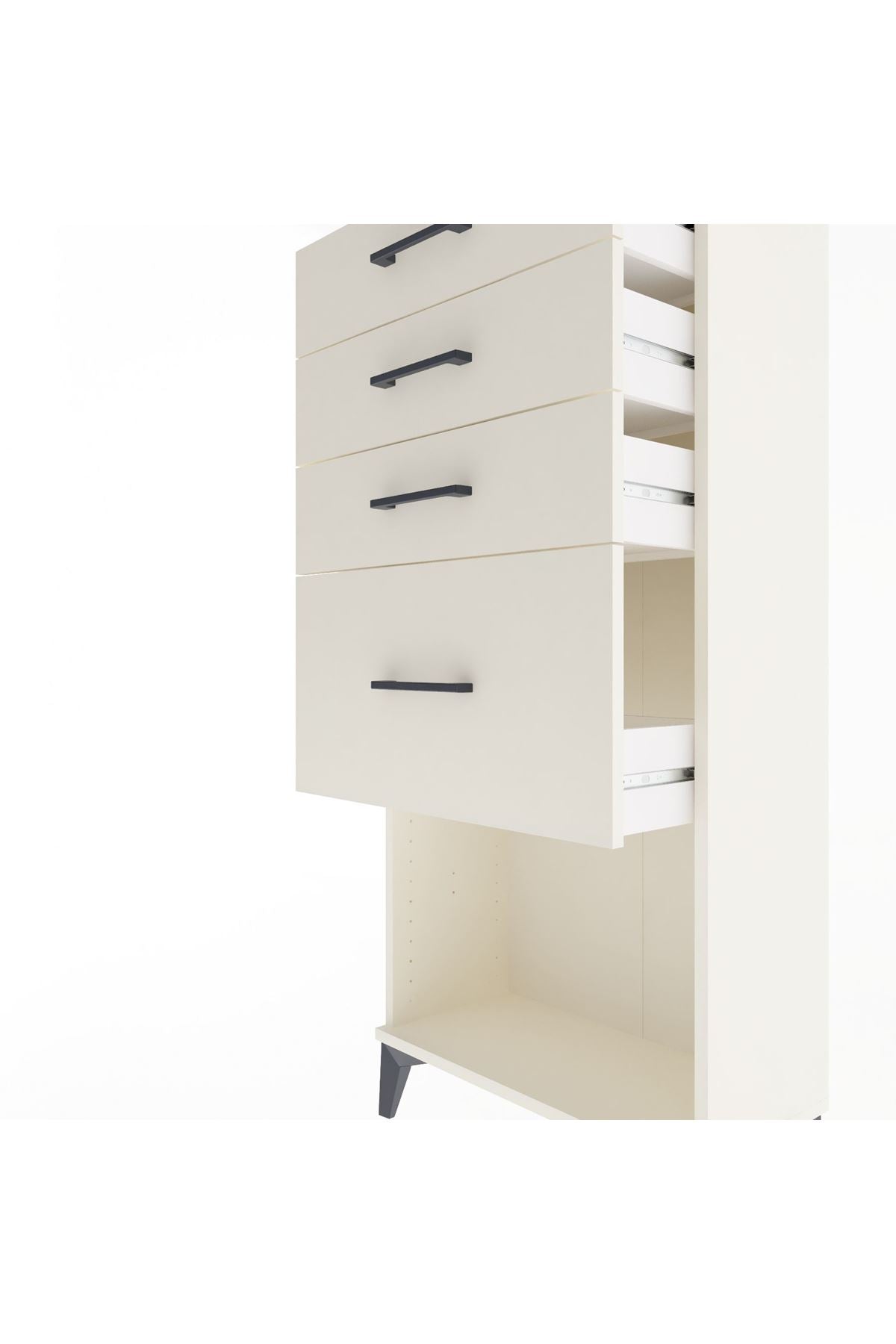 Arges Dolap 4 Çekmeceli 60x30x134 Aytaşı-Aytaşı