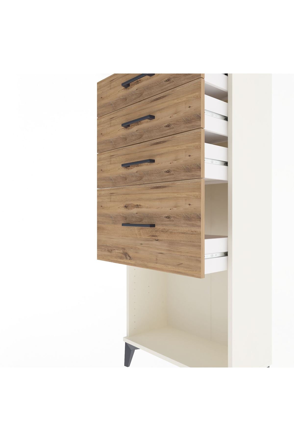 Arges Dolap 4 Çekmeceli 60x30x134 Aytaşı-Çam