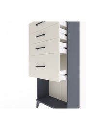 Arges Dolap 4 Çekmeceli 60x30x134 Antrasit-Aytaşı