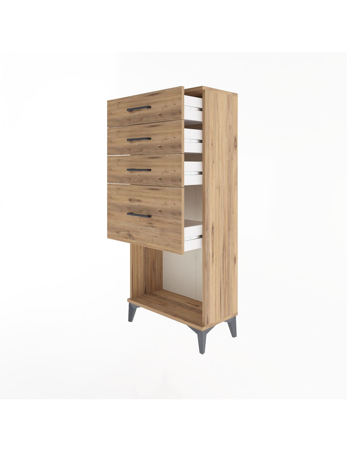 Arges Dolap 4 Çekmeceli 60x30x134 - S17M019V9A