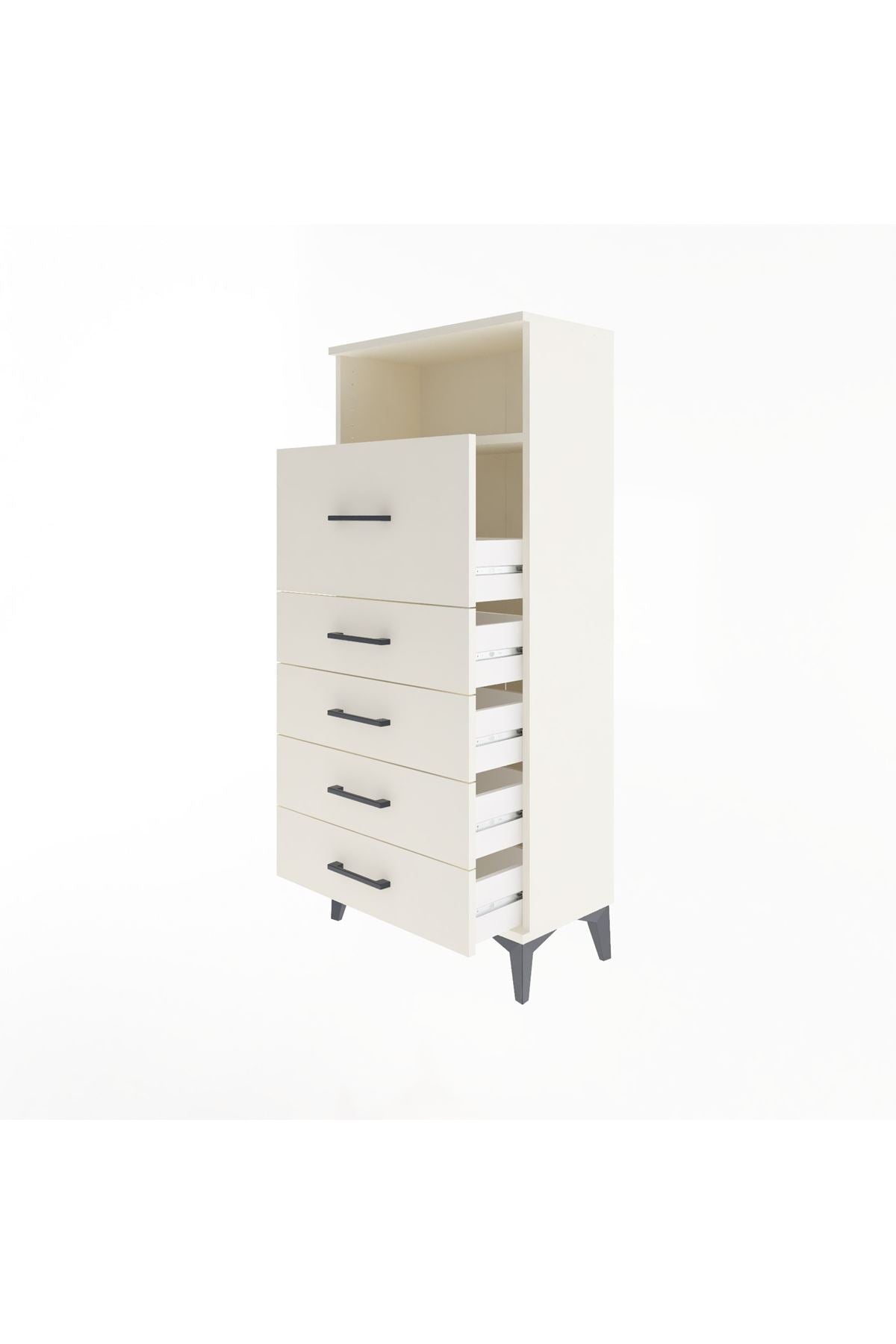 Arges Dolap Tek Raflı 5 Çekmeceli 60x30x134 Aytaşı-Aytaşı