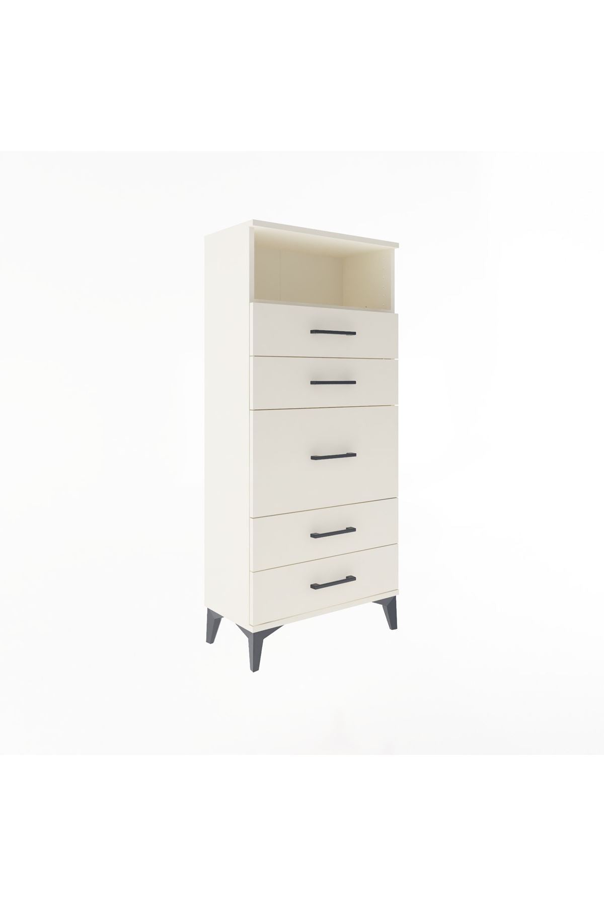 Arges Dolap Tek Raflı 5 Çekmeceli 60x30x134 Aytaşı-Aytaşı