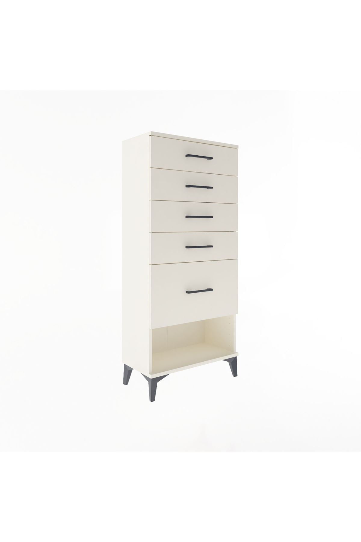 Arges Dolap 5 Çekmeceli 60x30x134 Aytaşı-Aytaşı