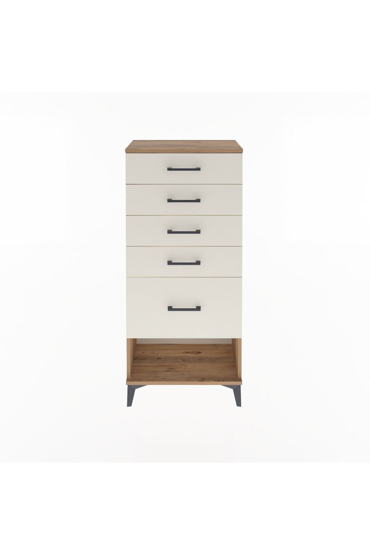 Arges Dolap 5 Çekmeceli 60x30x134 Çam-Aytaşı