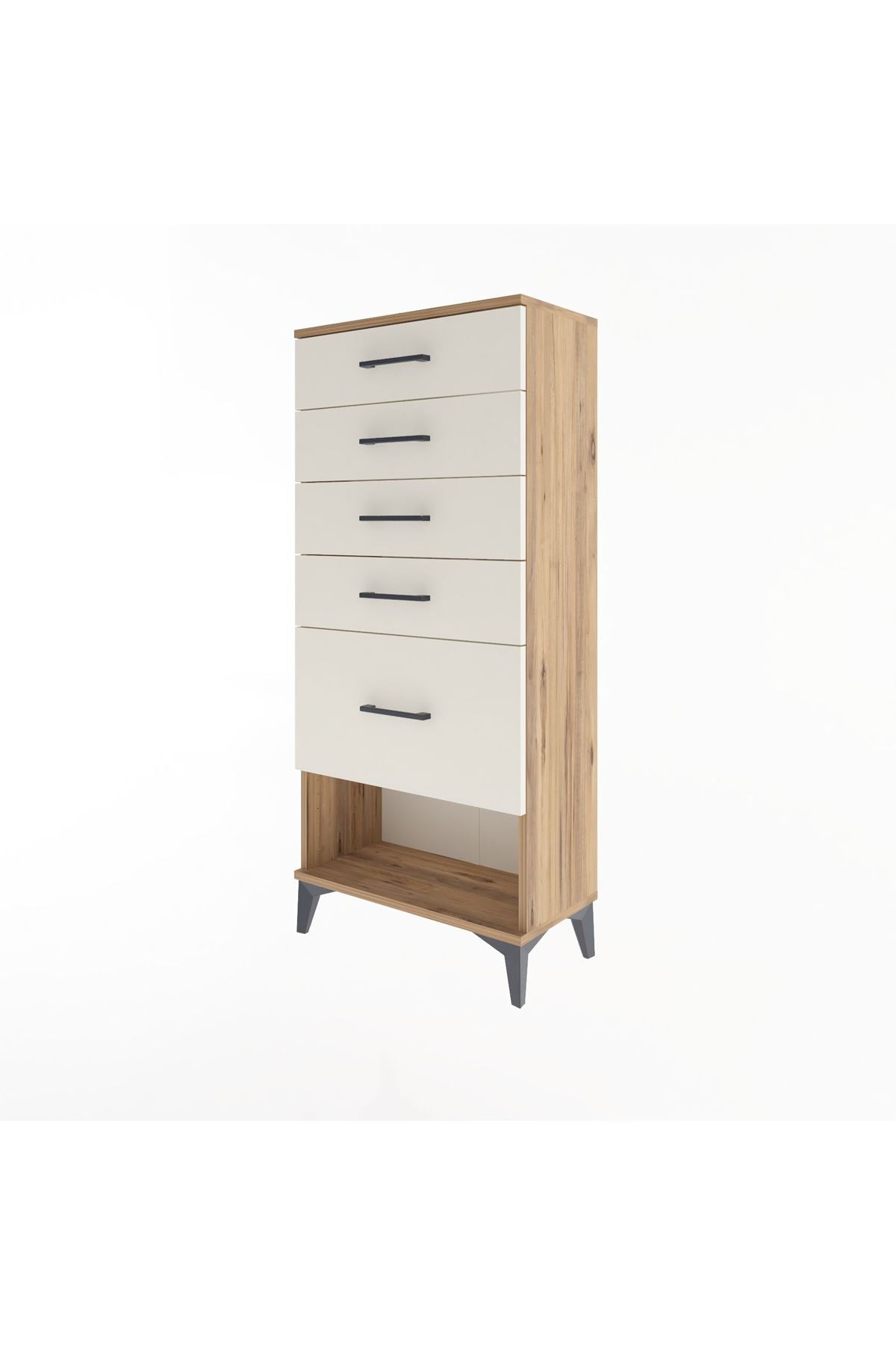 Arges Dolap 5 Çekmeceli 60x30x134 Çam-Aytaşı