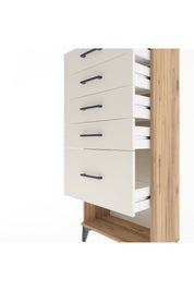 Arges Dolap 5 Çekmeceli 60x30x134 Çam-Aytaşı