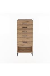 Arges Dolap 5 Çekmeceli 60x30x134 Çam-Çam