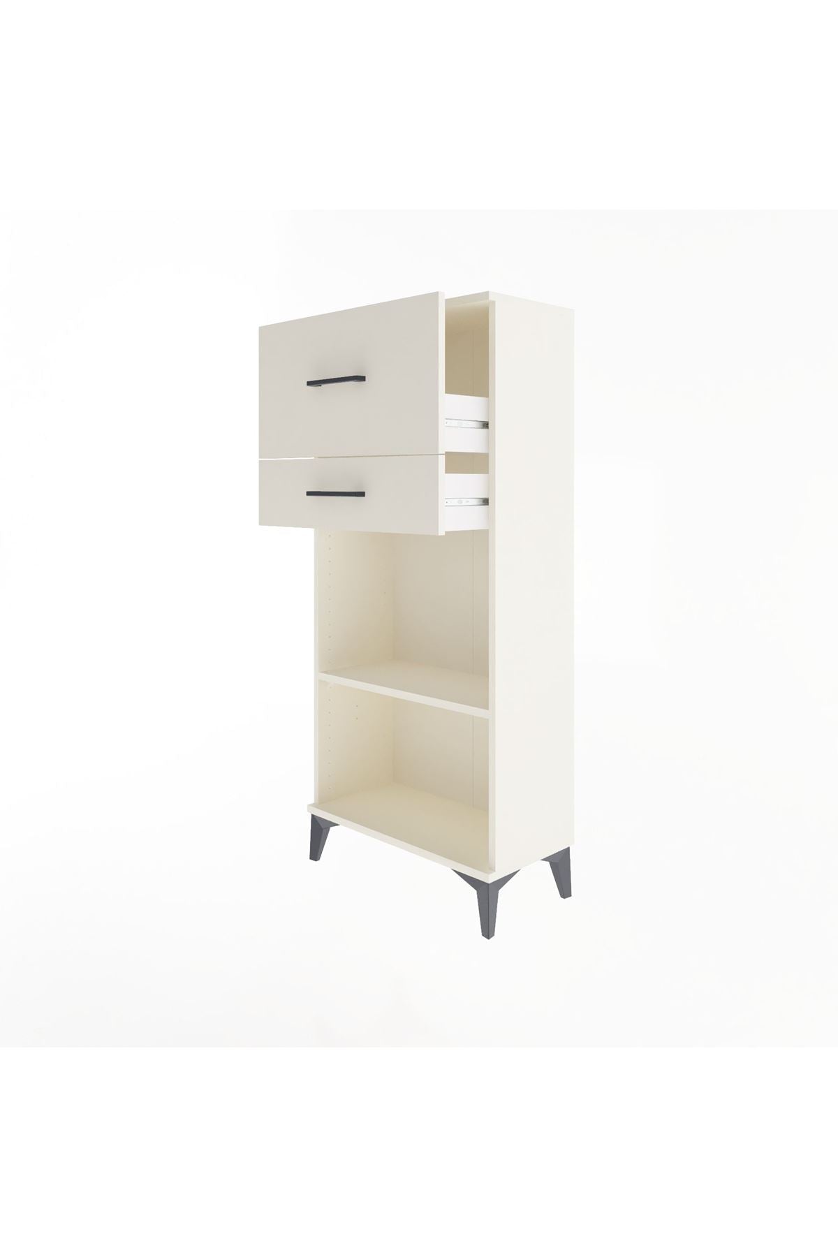 Arges Dolap Tek Raflı 2 Çekmeceli 60x30x134 Aytaşı-Aytaşı